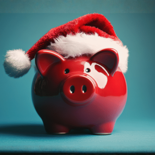 Alcancia, ahorro, navidad.